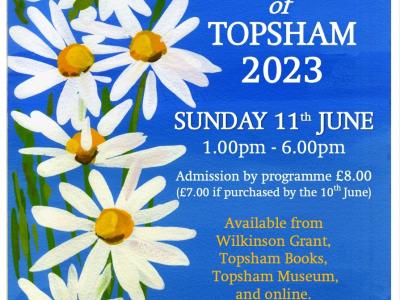 Topsham Secret Gardens June 11th 2023   Tickets now on Sale!